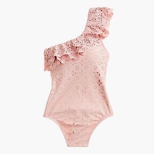NWT J. Crew Ruffle One-Shoulder One-Piece